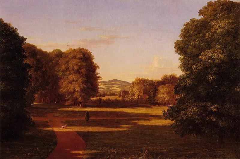 Thomas Cole The Gardens of Van Rensselaer Manor House oil painting image